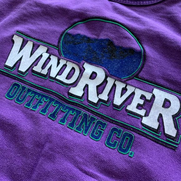 Windriver Purple 90s Huge Logo Crewneck - Picture 5 of 5